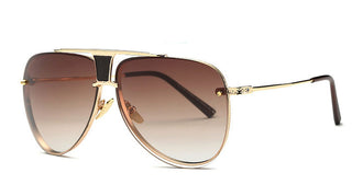 High-Quality Square Luxury Gradient Lens Sunglasses Men Women Brand Designer Sun Glasses Retro Eyewear Oculos De Sol Masculino