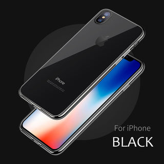 Ultra thin Silicone Plating Soft TPU Transparent Case For iphone