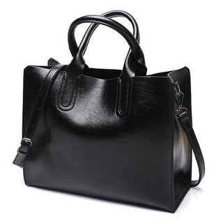 Ladies Oil wax hand bag Casual Tote Shoulder Bag